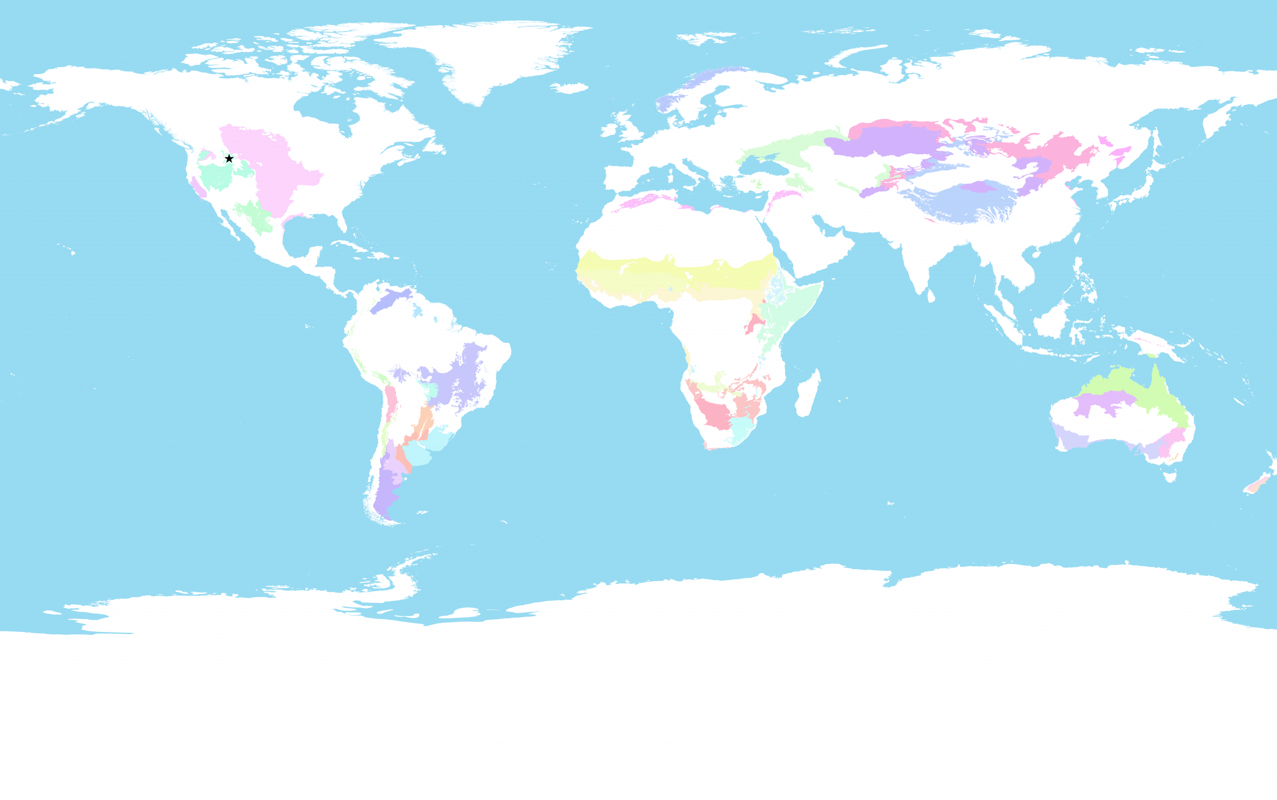 Grassland types found in rangelands globally